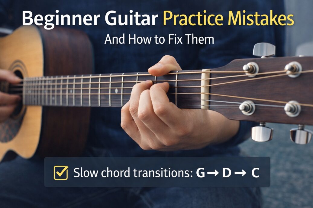 Beginner Guitar Practice Mistakes (And How to Fix Them) 1 beginner guitar practice mistakes